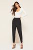 Friends Like These Black Petite Tailored Straight Leg Trousers