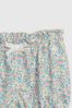 Gap Pink and Blue Ditsy Print Ruffle Hem Organic Cotton Shorts - Baby