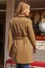 A-Z Boys Brands Camel Belted Double Breasted Trench Coat