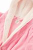 Chelsea Peers Pink Fluffy Hooded Dressing Gown - Kids