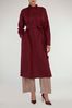 Aab Red Loose Fit Shirt Dress