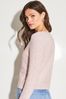 Lipsy Pink Stitch Detail Crew Neck Knitted Cardigan