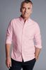 Charles Tyrwhitt Pink Slim Fit Button-Down Washed Oxford Shirt