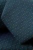 Charles Tyrwhitt Teal Green Mini Medallion Silk Stain Resistant Tie