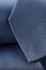 Charles Tyrwhitt Steel Blue Mini Medallion Silk Stain Resistant Tie
