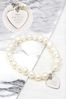 Personalised White Freshwater Pearl Message Bracelet by PMC