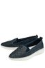 Lotus Footwear Blue Leather Casual Slip-On Shoes