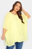 Yours Curve Yellow London Cape Blouse