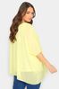 Yours Curve Yellow London Cape Blouse
