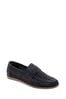 Frank Wright Blue Men's Leather Loafers