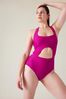 Athleta Purple Alicia Keys Daybreak Cut Out Swimsuit