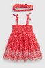 Gap Red Smocked Eyelet Dress Set - Baby