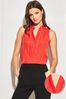 Lipsy Red Chain Detail Sleeveless Blouse