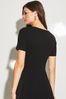 Lipsy Black Ribbed Studded Mix Knitted T-Shirt