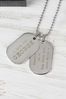 Personalised Double Dog Tag Necklace by PMC