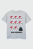 Brands In Grey Star Wars Christmas Humbug Boys Heather Grey T-Shirt