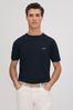 Reiss Navy Russell Slim Fit Cotton Crew T-Shirt