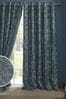 Midnight Lloyd Eyelet Lined Lined Curtains