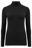 Pour Moi Black Second Skin Thermal Roll Neck Top