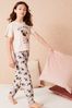 Lipsy Pink Short Sleeve Long Leg Pyjamas