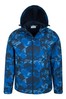 Mountain Warehouse Blue Exodus Mens Showerproof Softshell