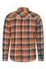 Mountain Warehouse Burnt Orange Trace Mens Flannel Long Sleeve Shirt