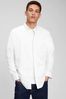 Gap White Poplin Long Sleeve Shirt in Standard Fit