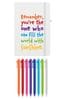 Personalised Rainbow Quote Notebook with Set of 8 Pens by Ice London