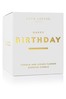 Katie Loxton Clear Sentiment Scented Candle | Happy Birthday | Pomelo and Lychee Flower | 160g