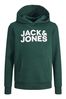 JACK & JONES JUNIOR Green Long Sleeve Printed Hoodie