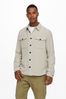 Only & Sons Stone Regular Fit Button Up Long Sleeve Flannel Overshirt