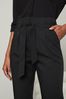 Lipsy Black Tailored Belted Tapered Trouserss