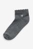 Multi 7 Pack Embroidered Cushioned Sole Trainer Socks