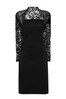 HotSquash Black Lace Sleeve Hostess Dress