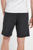 Black Jersey Shorts With Zip Pockets