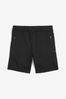 Black Jersey pumps Shorts With Zip Pockets