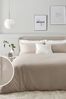 Mink Brown Cloud Natural 300 Thread Count 100% Cotton Sateen Collection Luxe Duvet Cover and PIllowcase Set