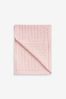 Pink Pointelle Baby Blanket