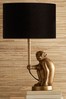 Pacific Antique Brass Monkey Table Lamp