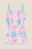 Monsoon Pink Active Palm Print Playsuit