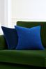 Jasper Conran London Blue/Navy Cosy Bouclé Feather Filled Cushion