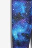 Cosmic Pink & Blue Crew And Sports Leggings Set (3-16yrs)