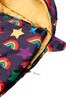 Silentnight Pink Camping Collection Rainbow Sleeping Bag