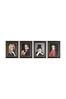 Gallery Home Set of 4 Gold Music Composers Framed Wall Art
