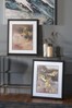 Gallery Direct Set of 2 Gold Contemporary Shimmer Framed Wall Art