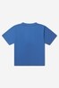 Unisex Cotton Short Sleeve T-Shirt in Blue