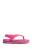 Havaianas Pink Baby Brasil Logo Flip Flops