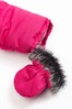 The Essential One Pink Baby Girls Faux Fur Trim Snowsuit