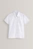 White Regular Fit 2 Pack Short Sleeve School Shirts (3-17yrs)