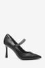 Black Forever Comfort® Chain Pointed Court Shoes